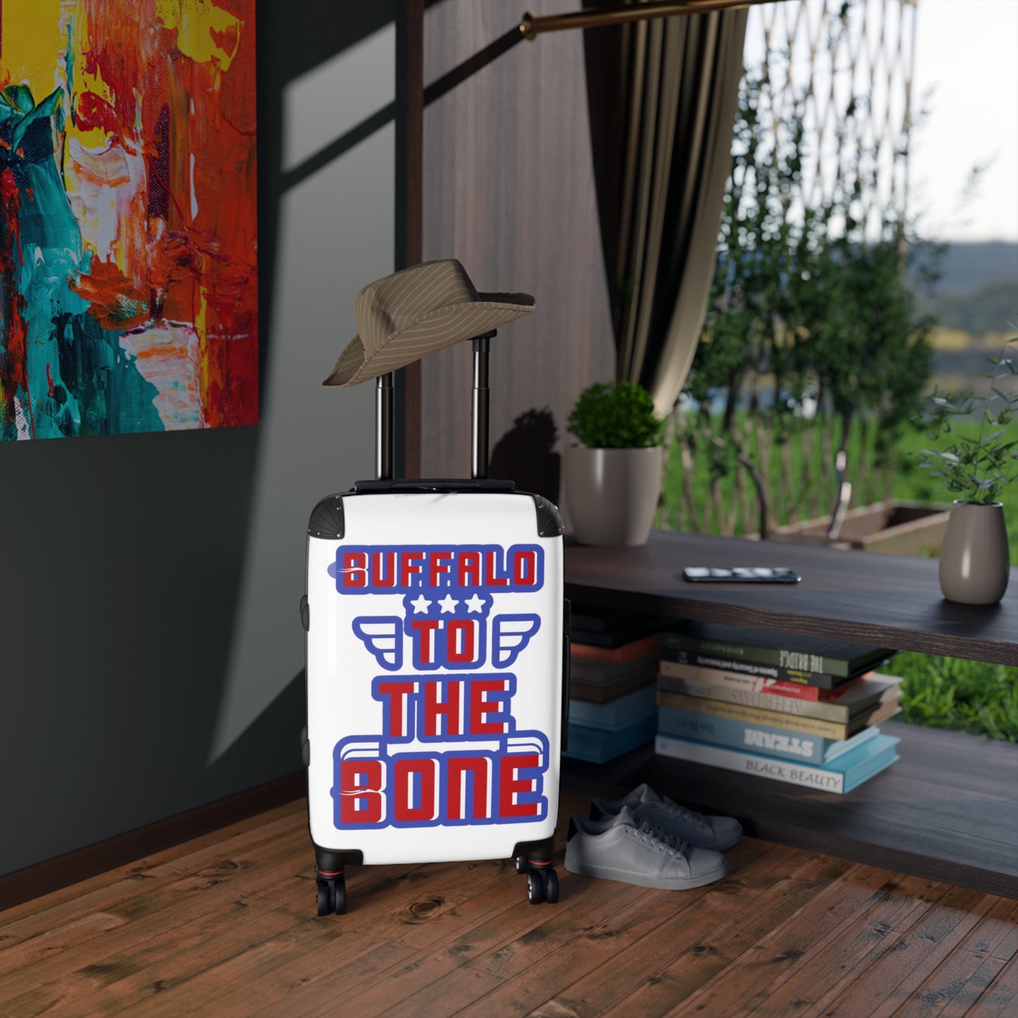 THE OFFICIAL BUFFALO TO THE BONE SUITCASE