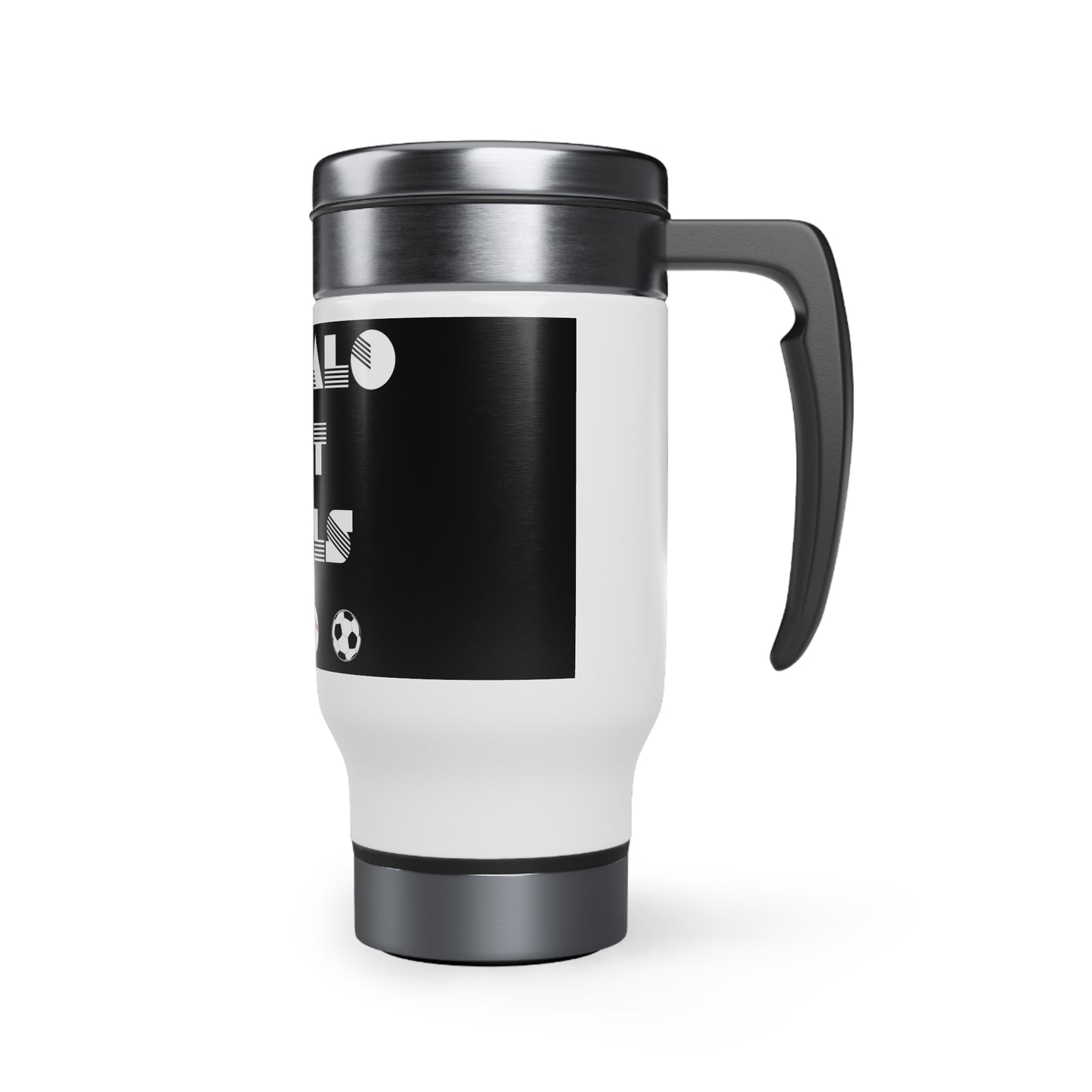 Stainless Steel Travel Mug with Handle, 14oz
