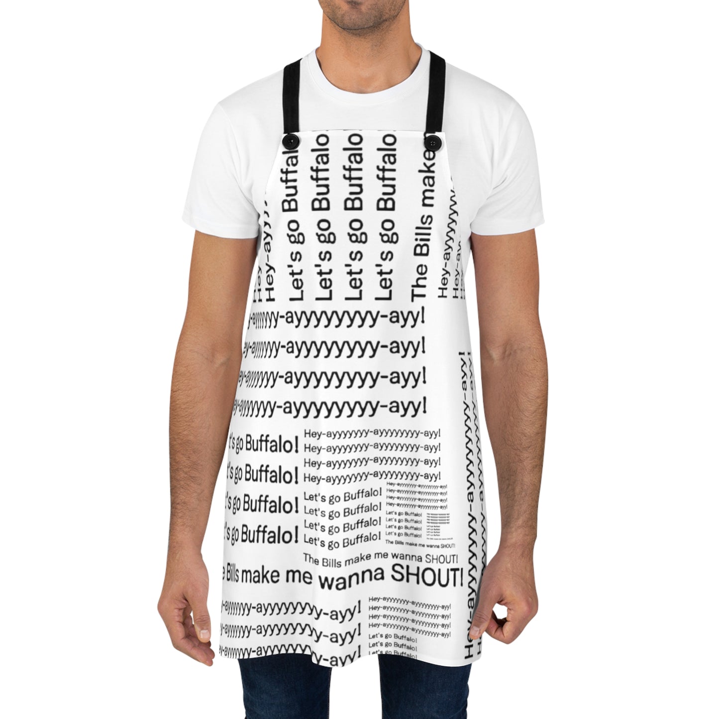 THE BILLS MAKE ME WANT TO SHOUT COOKING APRON