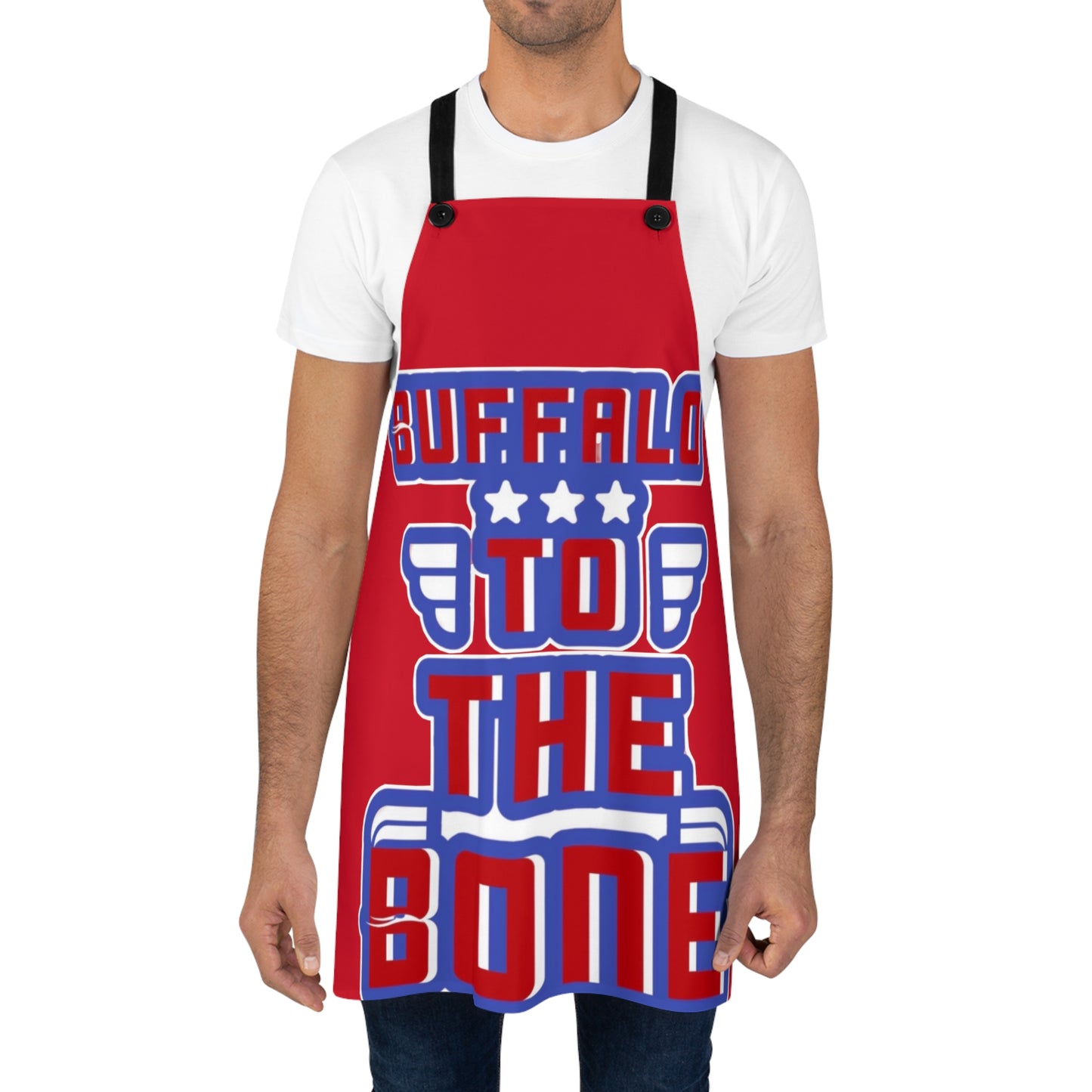 RED COLORED BUFFALO TO THE BONE GIFT APRON