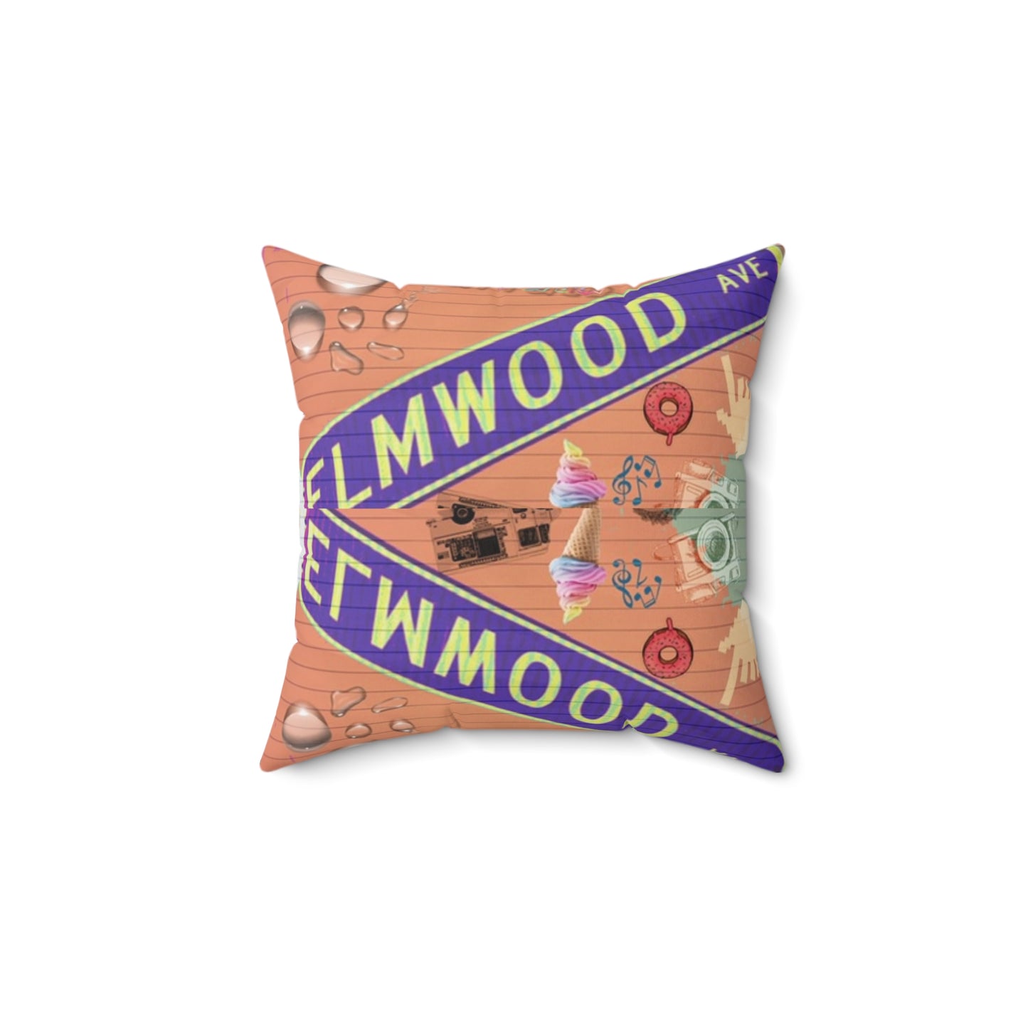 Spun Polyester Square Pillow