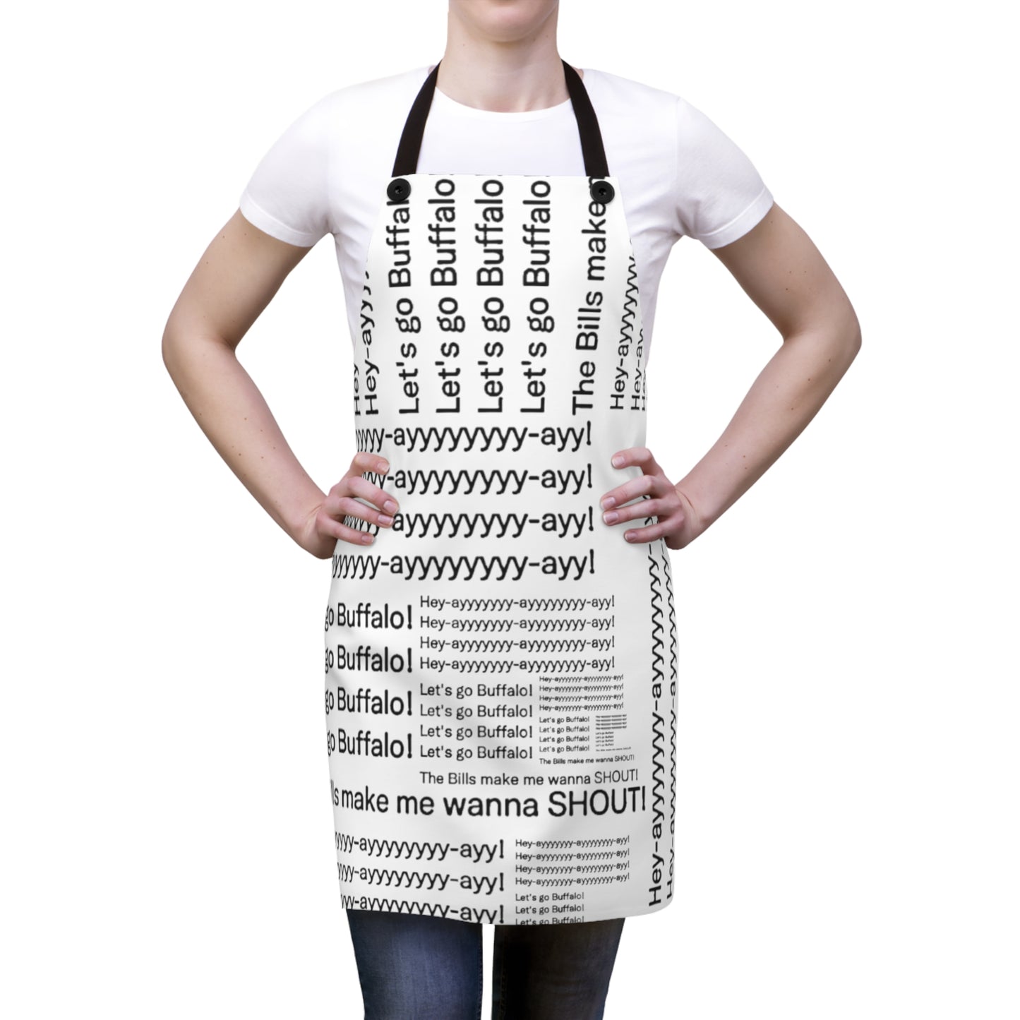 THE BILLS MAKE ME WANT TO SHOUT COOKING APRON