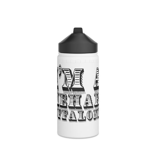 I'm A Die Hard Buffalonian Stainless Steel Water Bottle, Standard Lid