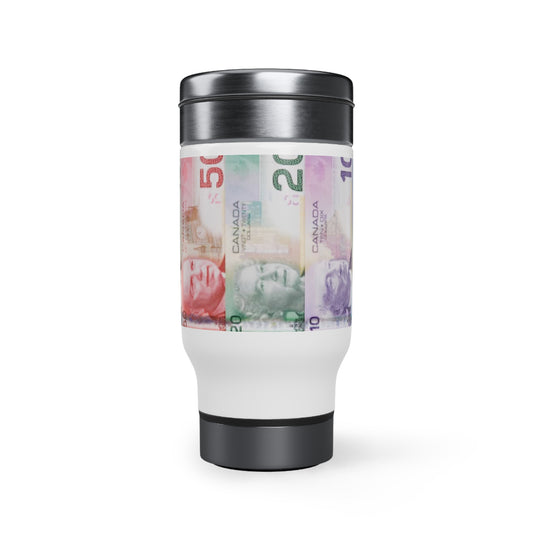 Stainless Steel Travel Mug with Handle, 14oz