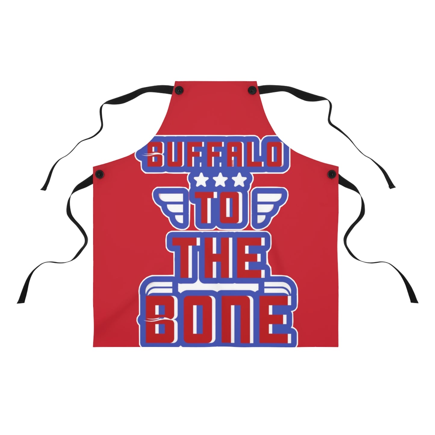 RED COLORED BUFFALO TO THE BONE GIFT APRON