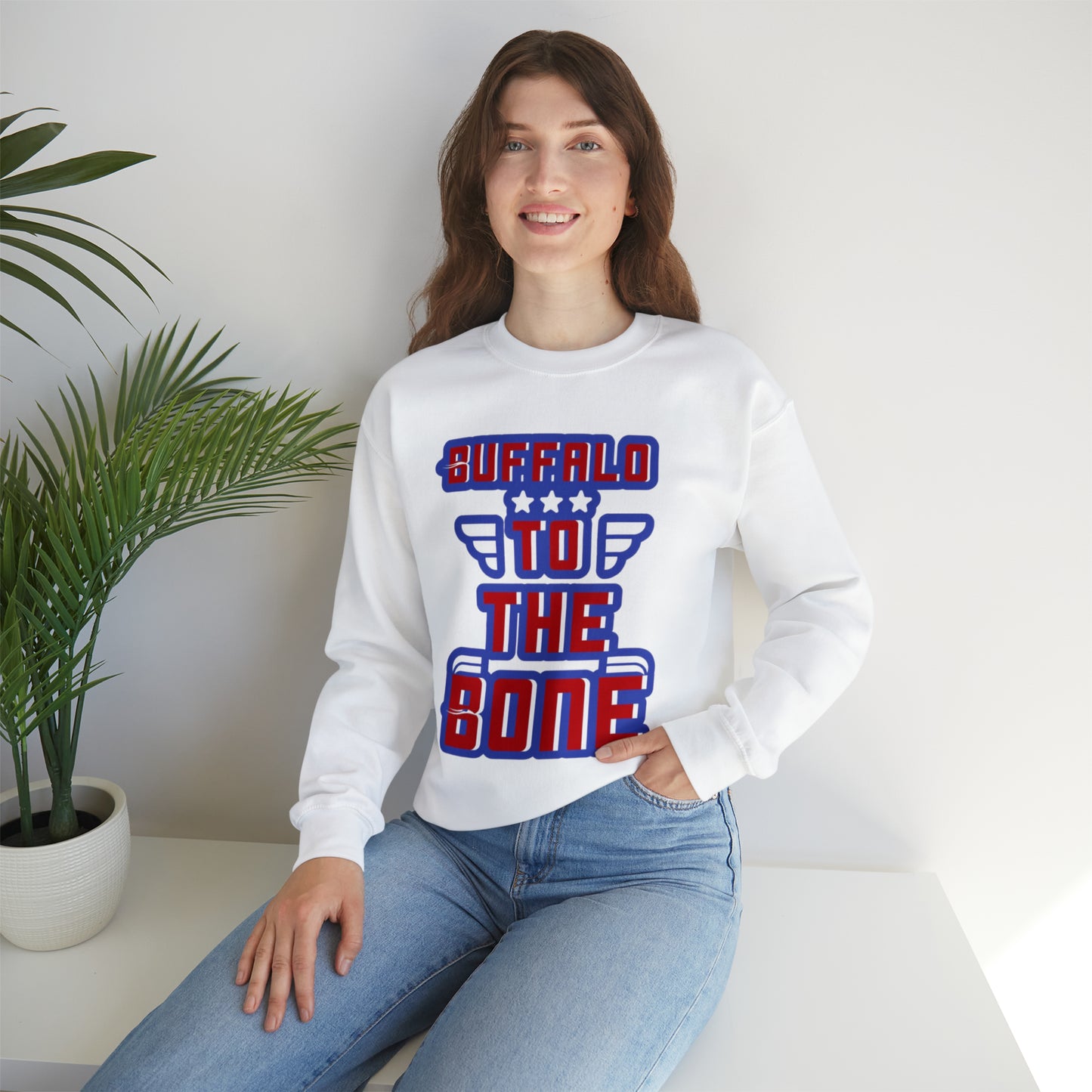 The Official Buffalo To The Bone Unisex Heavy Blend™ Crewneck Sweatshirt