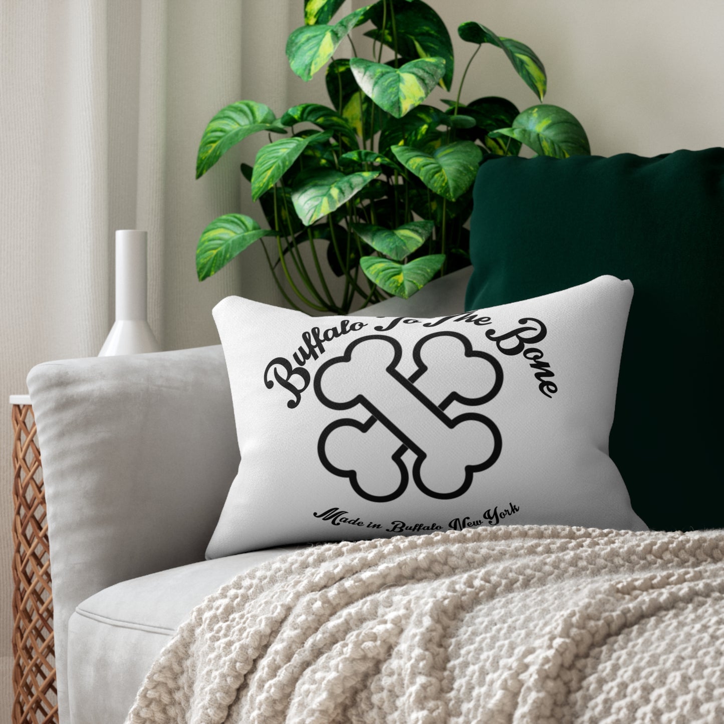 Spun Polyester Lumbar Pillow