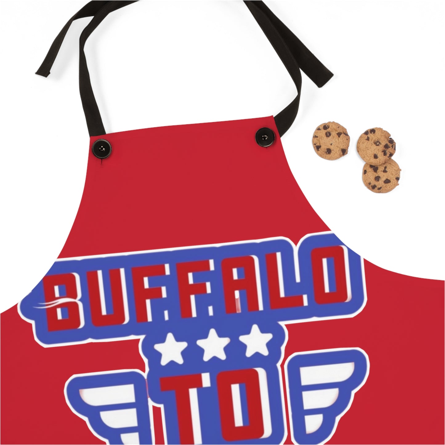 RED COLORED BUFFALO TO THE BONE GIFT APRON