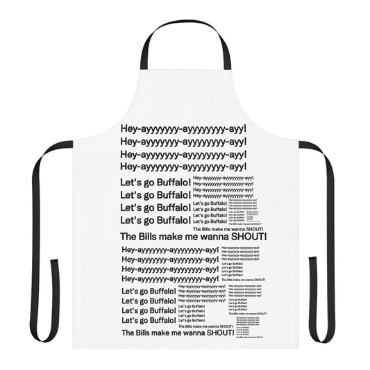 THE OFFICIAL BUFFALO BILLS ANTHEM PRINTED COOKING APRON