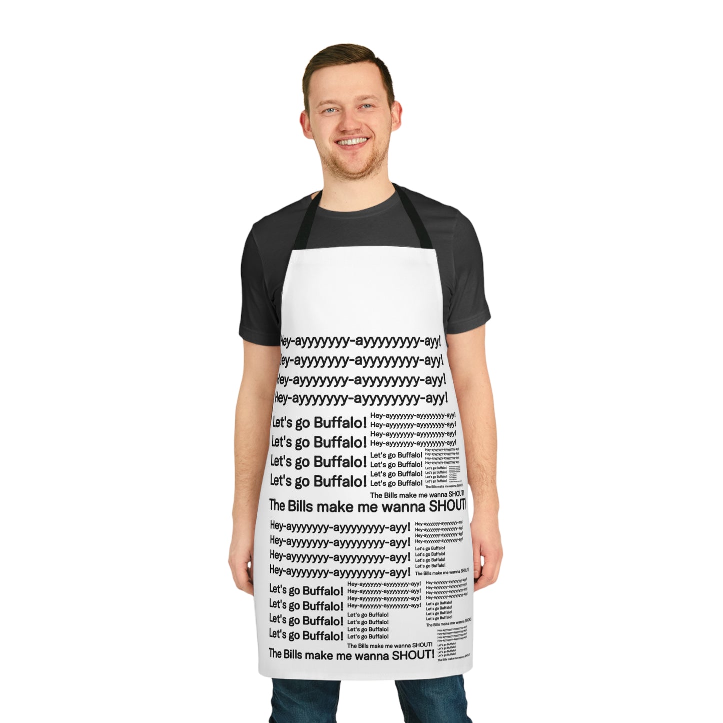 THE OFFICIAL BUFFALO BILLS ANTHEM PRINTED COOKING APRON